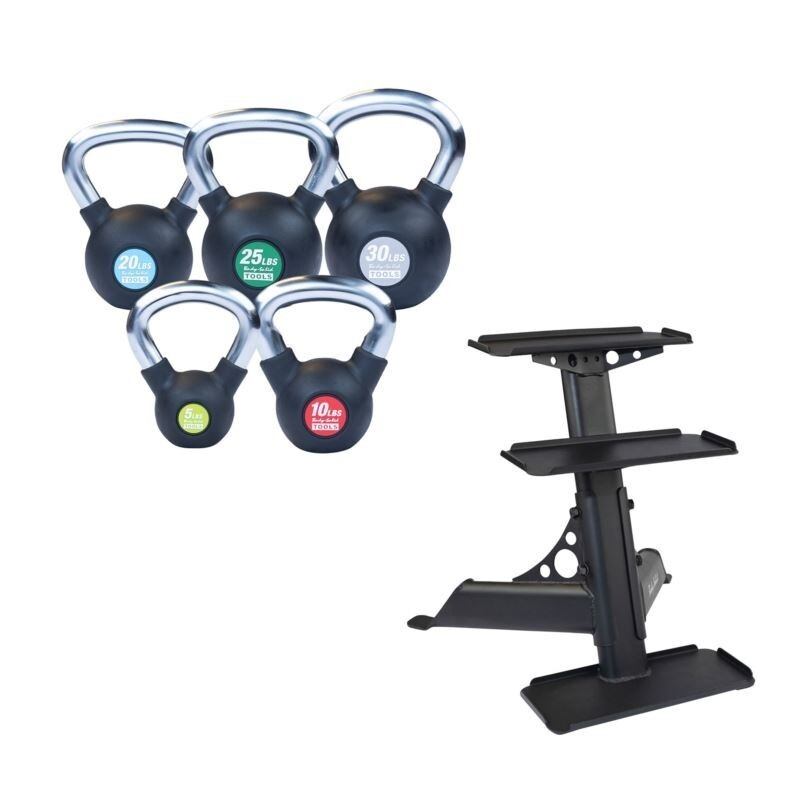 Tools Premium Kettlebells w/Rack 5-30 lbs image