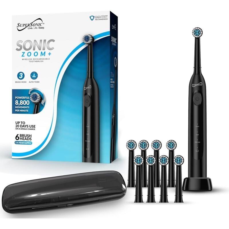 Sonic Zoom+ Advanced Electric Toothbrush with 6 Brush Heads image