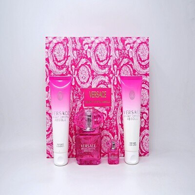 Bright Crystal Absolu (W) 4Pc Set(3.0Oz EDP Sp,3.4Oz B/L,3.4Oz S/G,5Ml Spl)