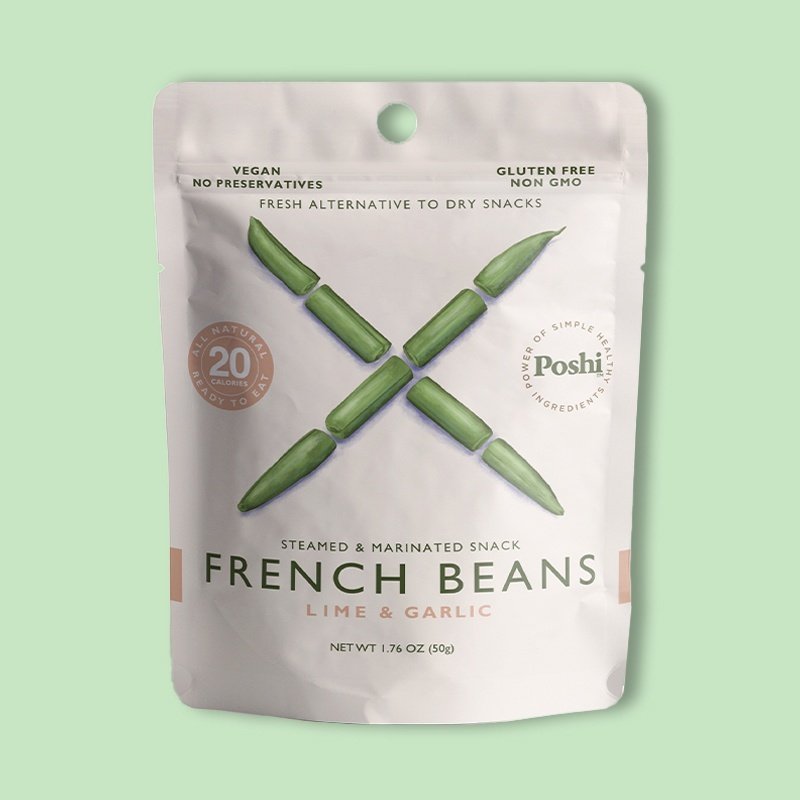 Steamed & Marinated French Beans - Lime & Garlic 1.76 oz image