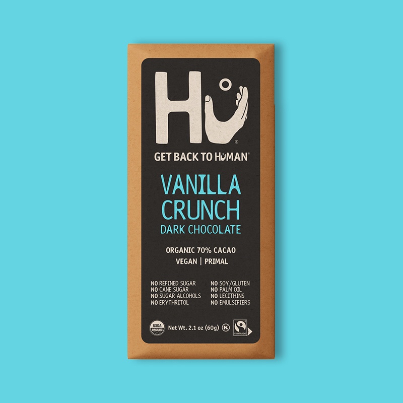 Vanilla Crunch Dark Chocolate Bar 2.1 oz image