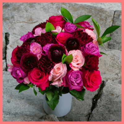 Milestone Flower Bouquet with Vase