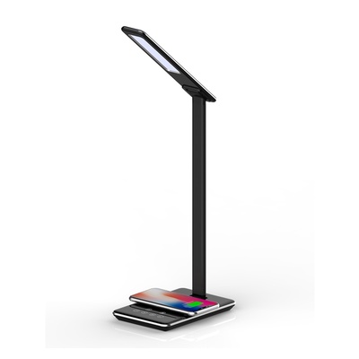 LED Desk Lamp with Wireless Charger - (Black) image