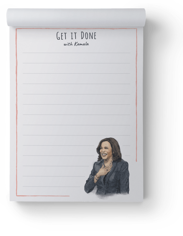 Kamala Harris Notepad image