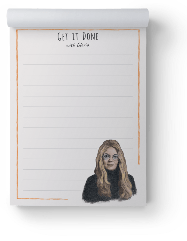 Gloria Steinem Get it Done Notepad image