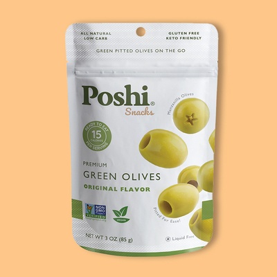 Pitted Premium Green Olives 3 oz
