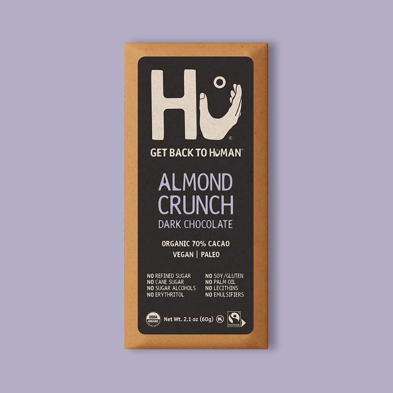 Almond Crunch Dark Chocolate Bar 2.1 oz image