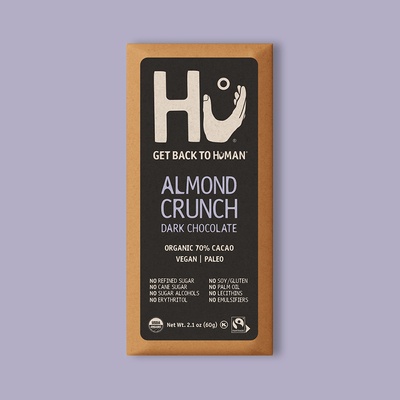 Almond Crunch Dark Chocolate Bar 2.1 oz image