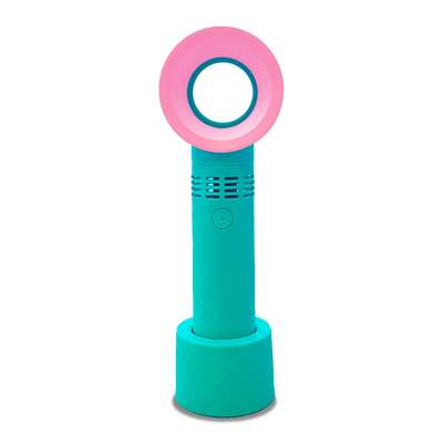 Bladeless Safety Fan – Quiet, Child-Safe Desk Fan with 3 Adjustable Speeds & Anti-Slip Base - Green