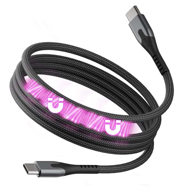 MagStack Pro 2.0 Magnetic USB-C Cable (2025 Upgrade) Black / 6.6ft (2m) image