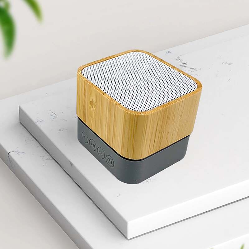 Bamboo Mini Portable Bluetooth Speaker – Eco-Friendly Design, 45mm Driver image