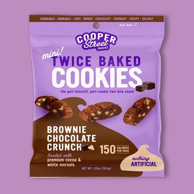 Brownie Chocolate Crunch Twice Baked Cookies 1.25 oz