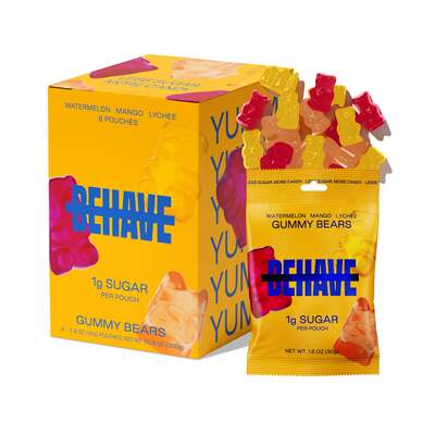 Watermelon Mango Lychee Gummy Bears (6 bags)
