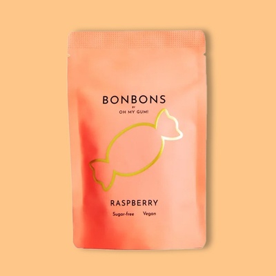 Raspberry Bonbons - Sugar-Less Hard Candy | Vegan image