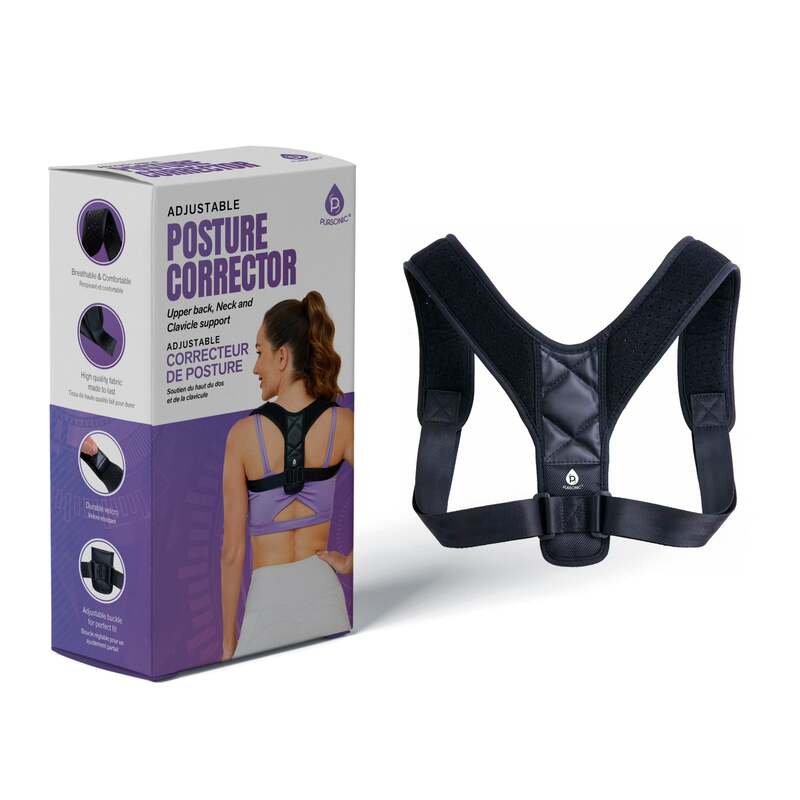 Adjustable Posture Corrector Upper Back, Neck and Clavicle Support image