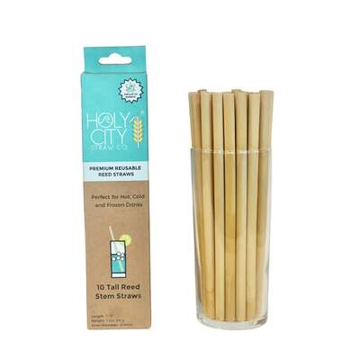 7.9" Jumbo Reed Straws | 10ct. image