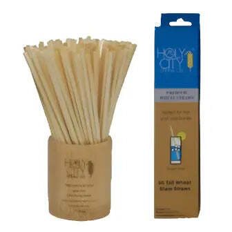 7.9" Tall Wheat Straws | 50ct. image