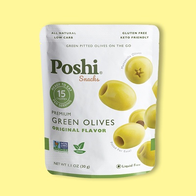 Pitted Premium Green Olives 1.1 oz image