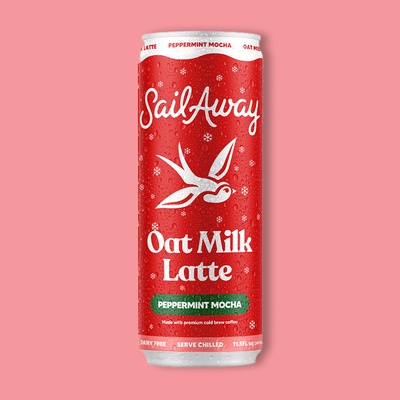 Oat Milk Latte (Peppermint Mocha) 12 oz image