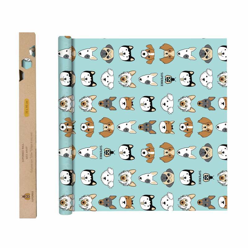 Beeswax Wrap Roll - Dogs 35" x 13" image