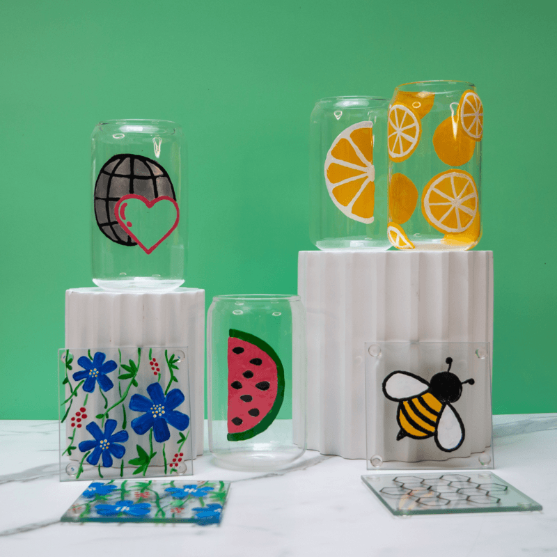 Enamel Glass Painting Kit image