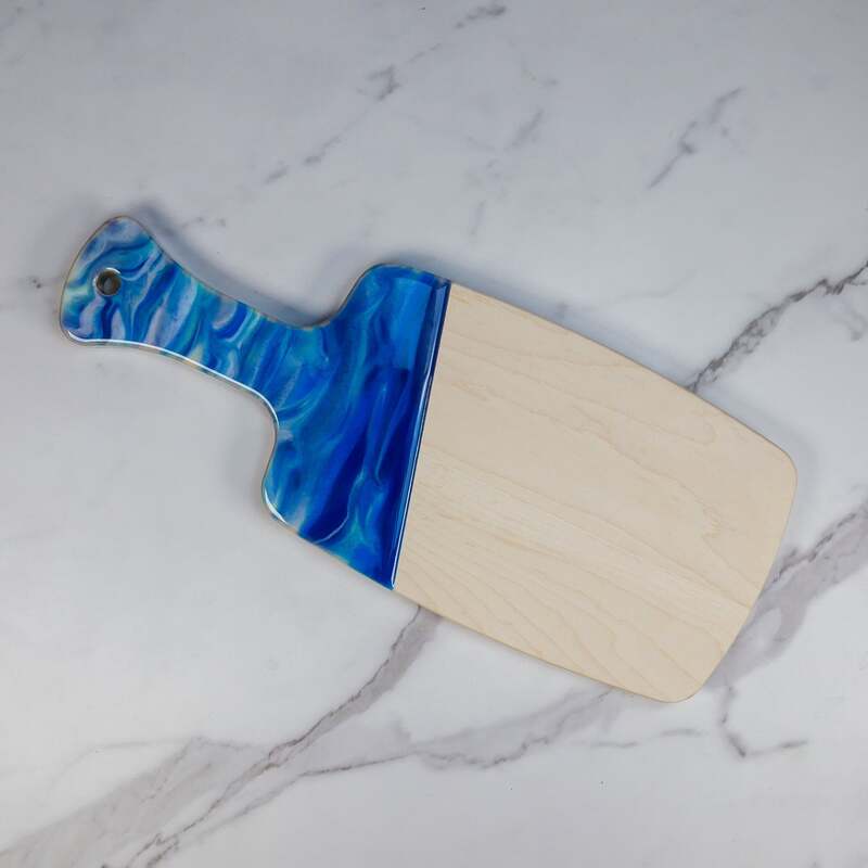 Marbled Resin Wood Board image