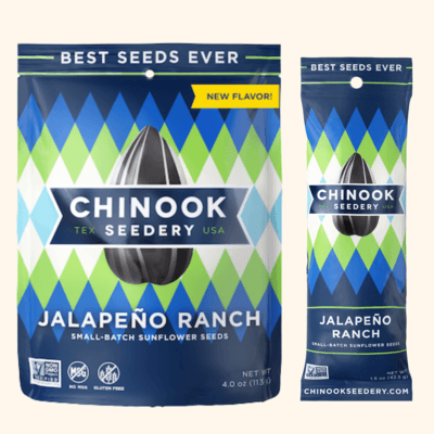 Jalapeño Ranch Sunflower Seeds 4 oz Case of 12 Large Bags