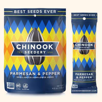 Parmesan & Pepper Sunflower Seeds 4 oz Case of 12 Large Bags