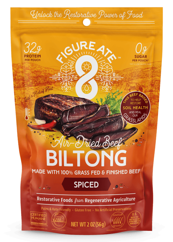 Spiced Grass Fed & Finished Beef Biltong image