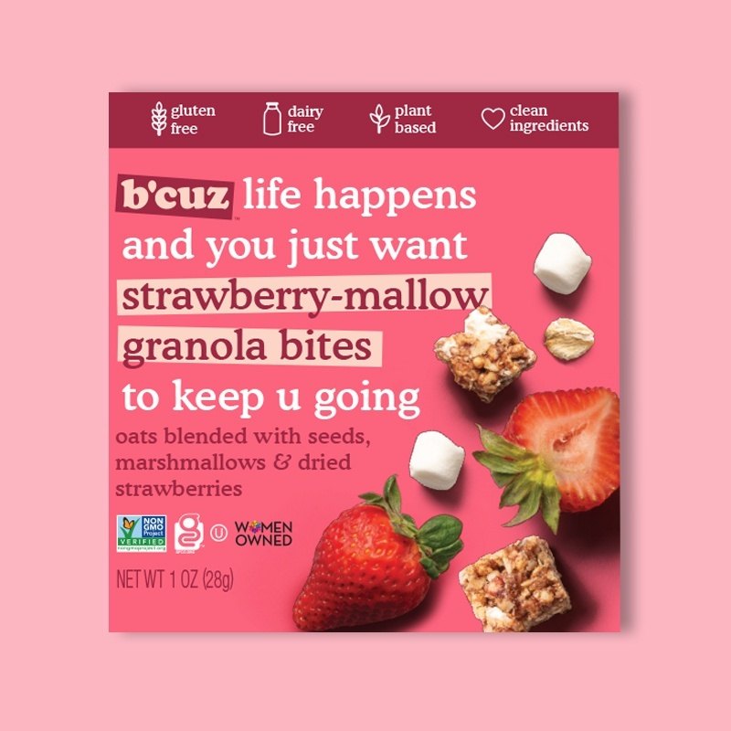 Strawberry Mallow Granola Bites 1 oz image