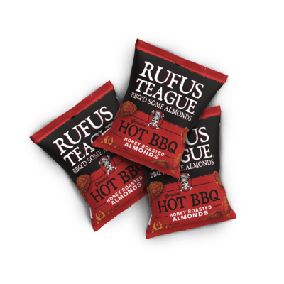 Hot BBQ Almonds 3 oz Pouch (48 Pack)