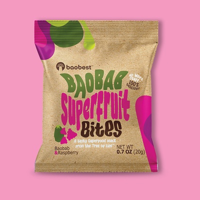 Raspberry & Baobab Superfruit Bites 0.7 oz image