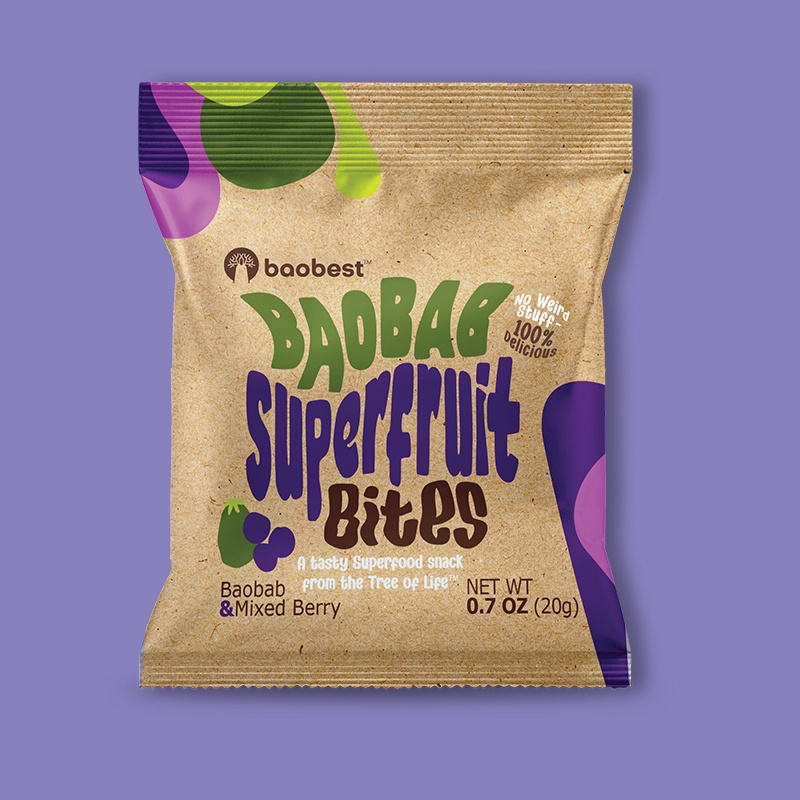 Mixed Berry & Baobab Superfruit Bites 0.7 oz image
