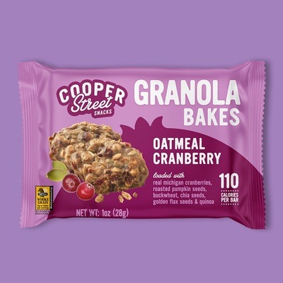 Oatmeal Cranberry Granola Cookie Bake 1 oz