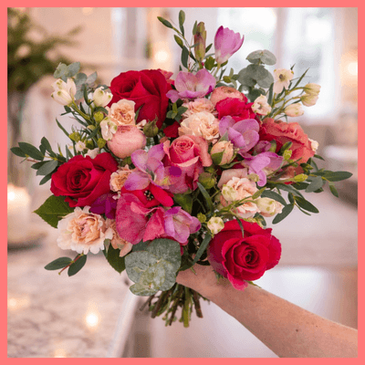 Spicy Valentine Flower Bouquet