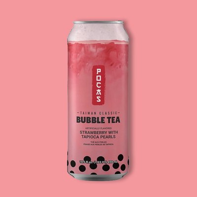 Pocas Bubble Tea Strawberry 16.5 fl oz