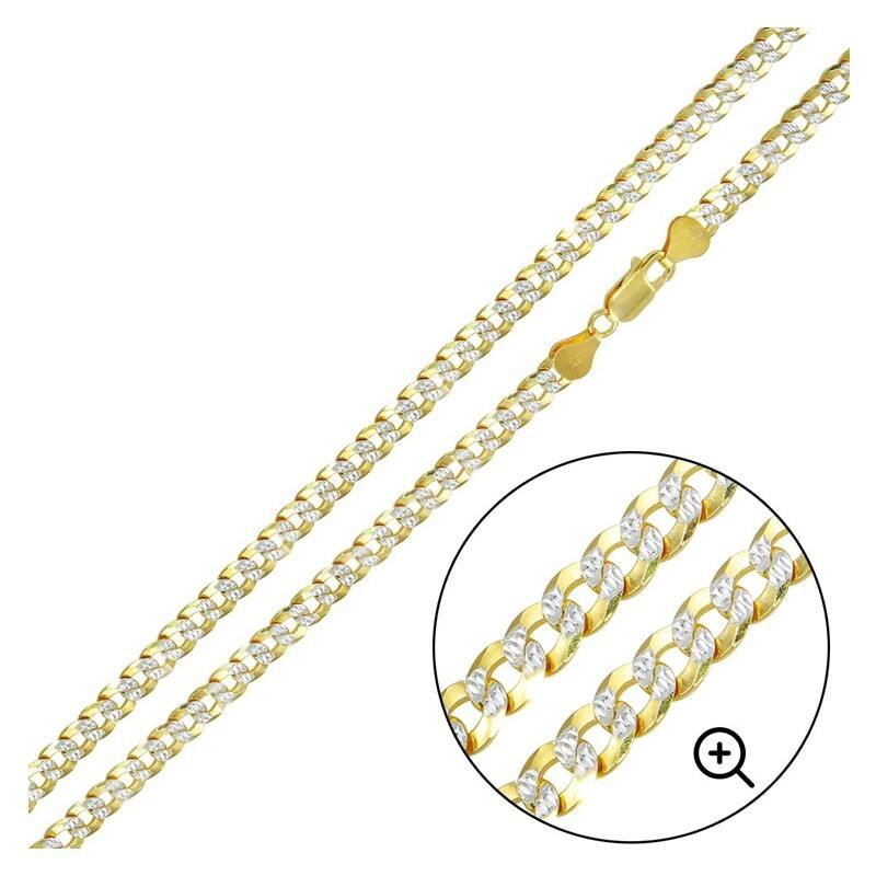 Mens Gold Plated DC Cuban Chain Necklace image