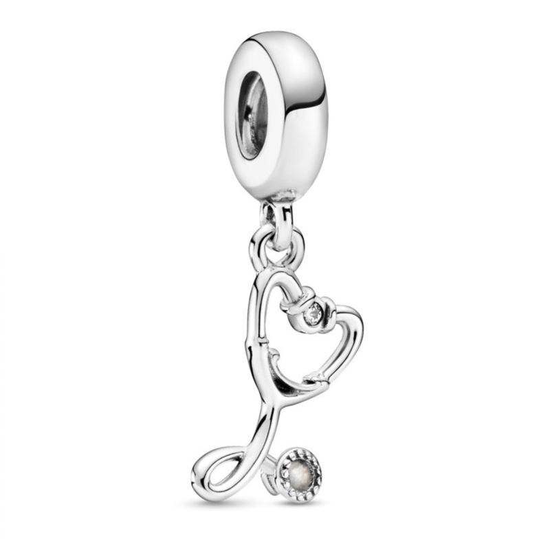 Stethoscope Heart Dangle Charm image