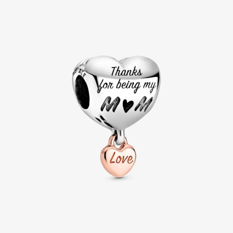 Love You Mom Heart Charm image