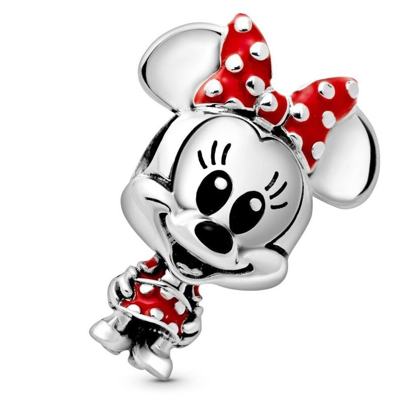 Disney Minnie Mouse Dotted Dress & Bow Charm image