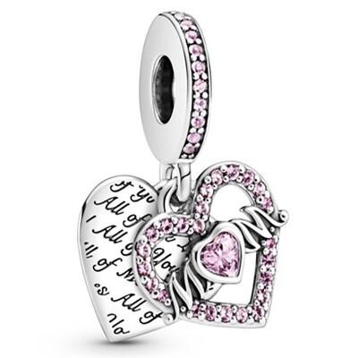 Heart & Mom Dangle Charm  Heart & Mom Dangle Charm