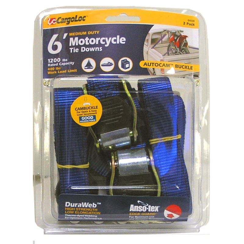 2 - Piece CargoLoc Motorcycle Tie Downs image