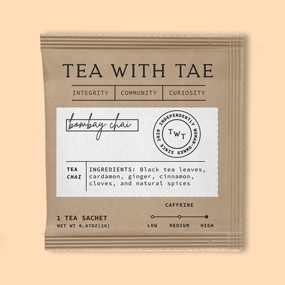 Bombay Chai Single Overwrap Tea Bag 0.70 oz