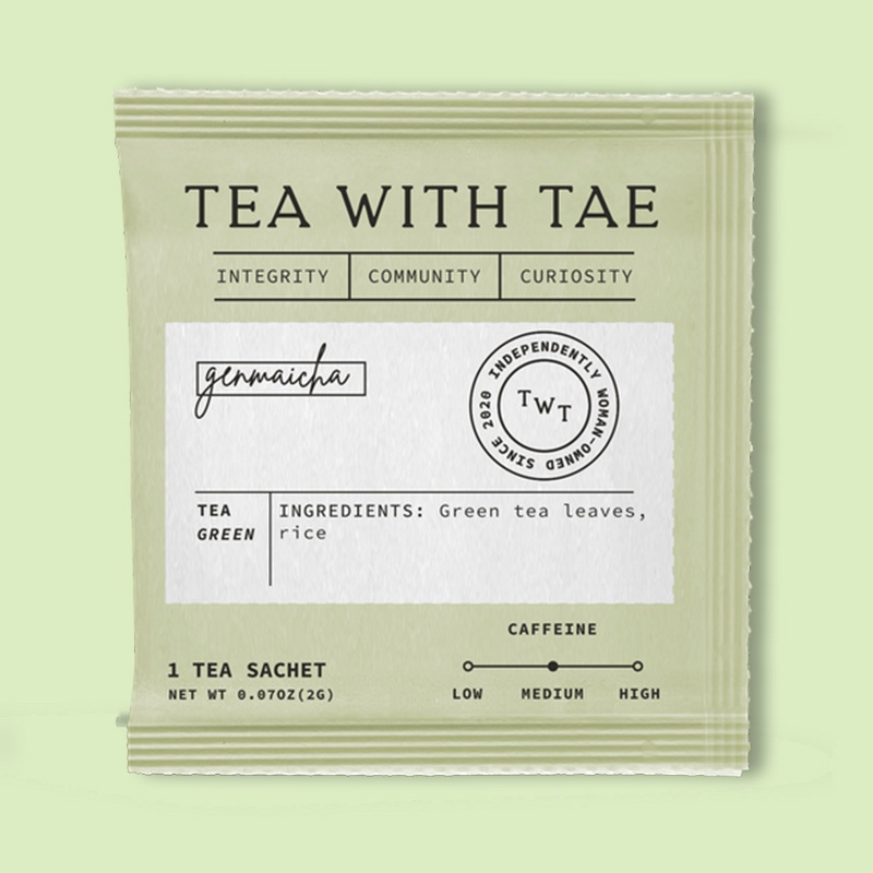 Genmaicha Single Overwrap Tea Bag 0.70 oz image