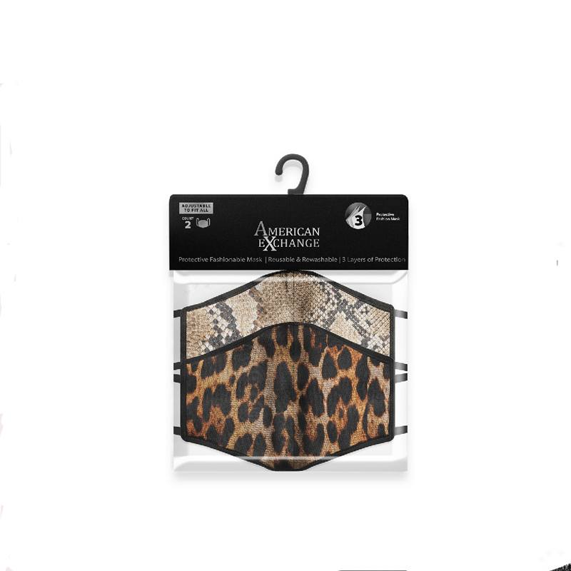 Face Mask Animal Print - (2 Pack) image