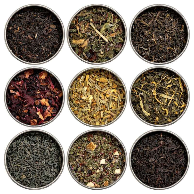 Organic 9 Loose Leaf Tea Sampler Set image