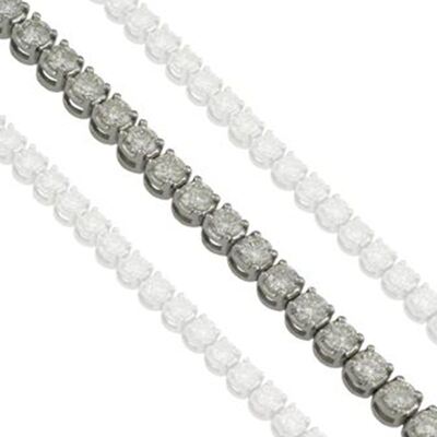 Ladies Tennis Bracelet - (Sterling Silver)