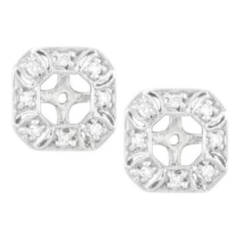 Vintage Rd 14k Diamond Earrings image