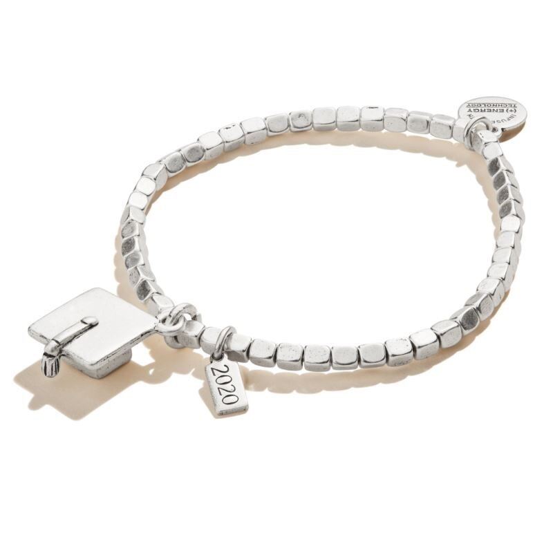 2020 Graduation Cap Stretch Bracelet - (Rafaelian Silver) image
