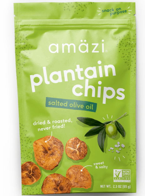 Salted Olive Oil Plantain Chips 2.3 oz (6 Pack) image